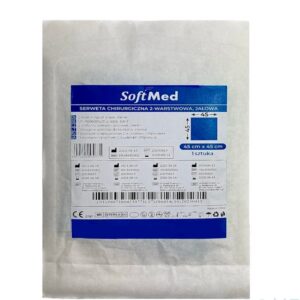 Serweta sterylna SoftMed 45x45 cm 2-warstwowa 1szt